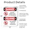 Signmission Do Not Enter Test In Progress Bilingual Danger Sign, Plastic, 12in W x 18in L, 2PK OS-2PACK-DS-P-1218-VS-1149 - alternate 5